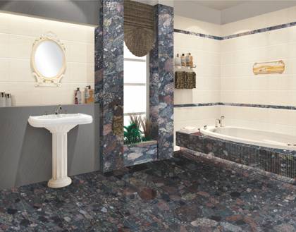 China Colorful Granite Four Season River Stone Surround Unique Cobblestone For Decoration
